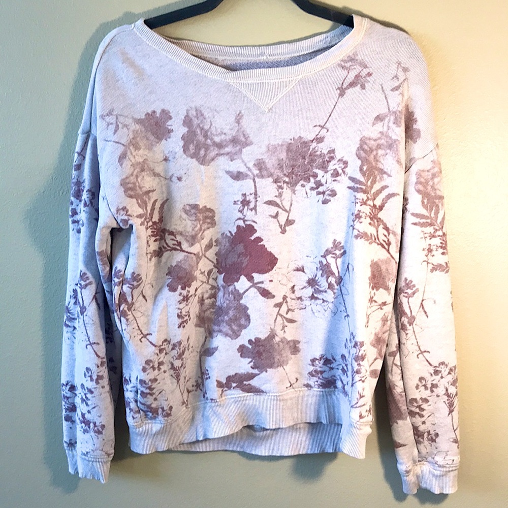 Pink Floral Sweatshirt